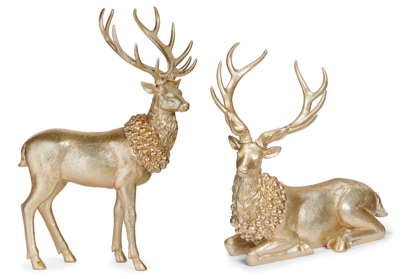 Gold Deers (Set of Two)